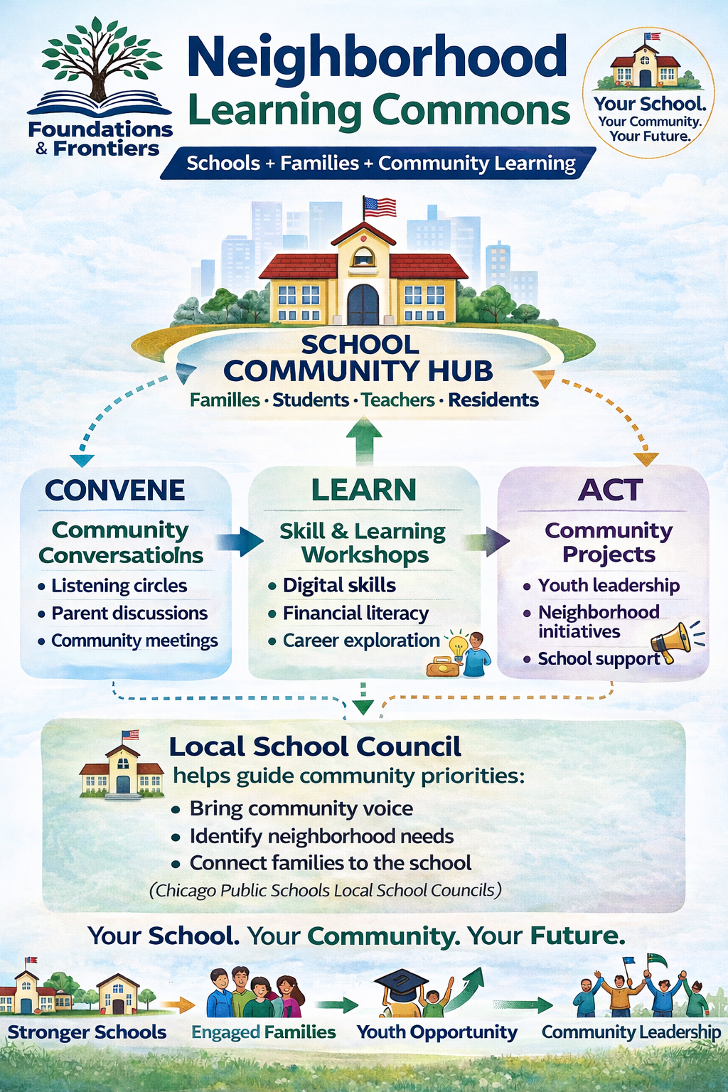 Neighborhood Learning Commons infographic